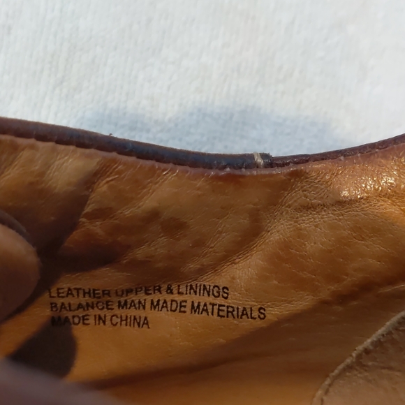 Born Men's 10.5 Brown Leather Oxfords Lace-Up Comfort Shoes M6259 CQH12 - Picture 5 of 6